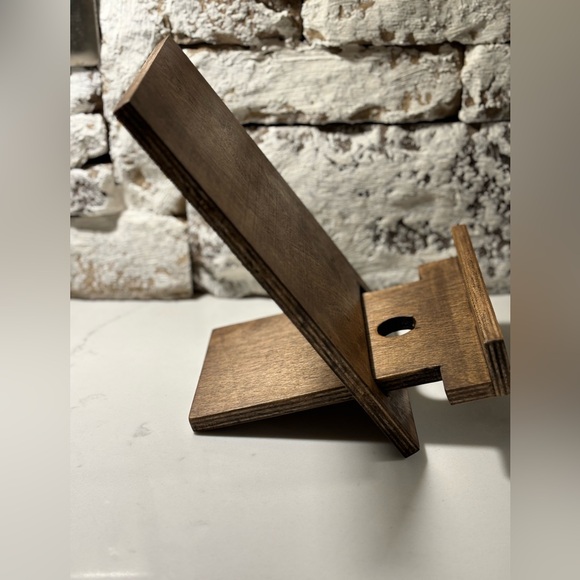 Adjustable Cookbook/Tablet/Canvas Stand Made from Reclaimed Wood - Picture 2 of 5